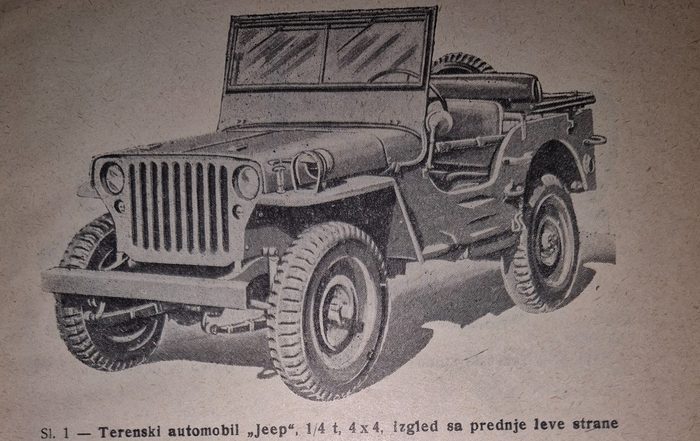 Sl. 1 — Terenski automobil Jeep, izgled sa prednje leve strane