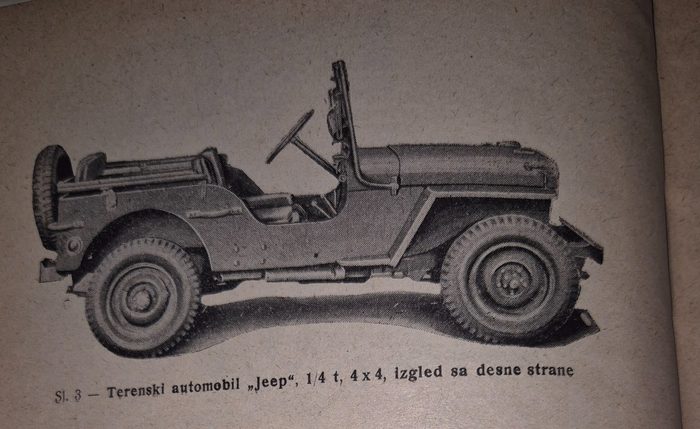 Sl. 3 — Terenski automobil Jeep, izgled sa desne strane