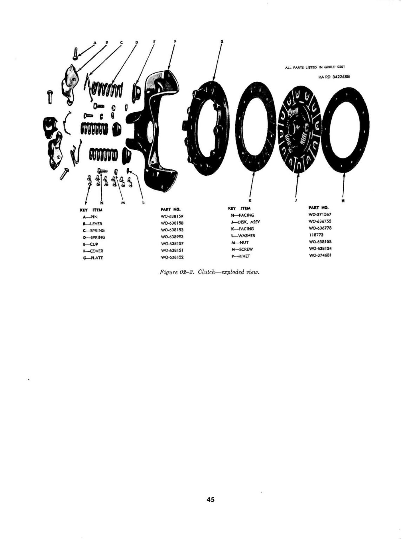 Clutch — Exploded View — Original ORD 9 G503 Drawing With Parts Markings
