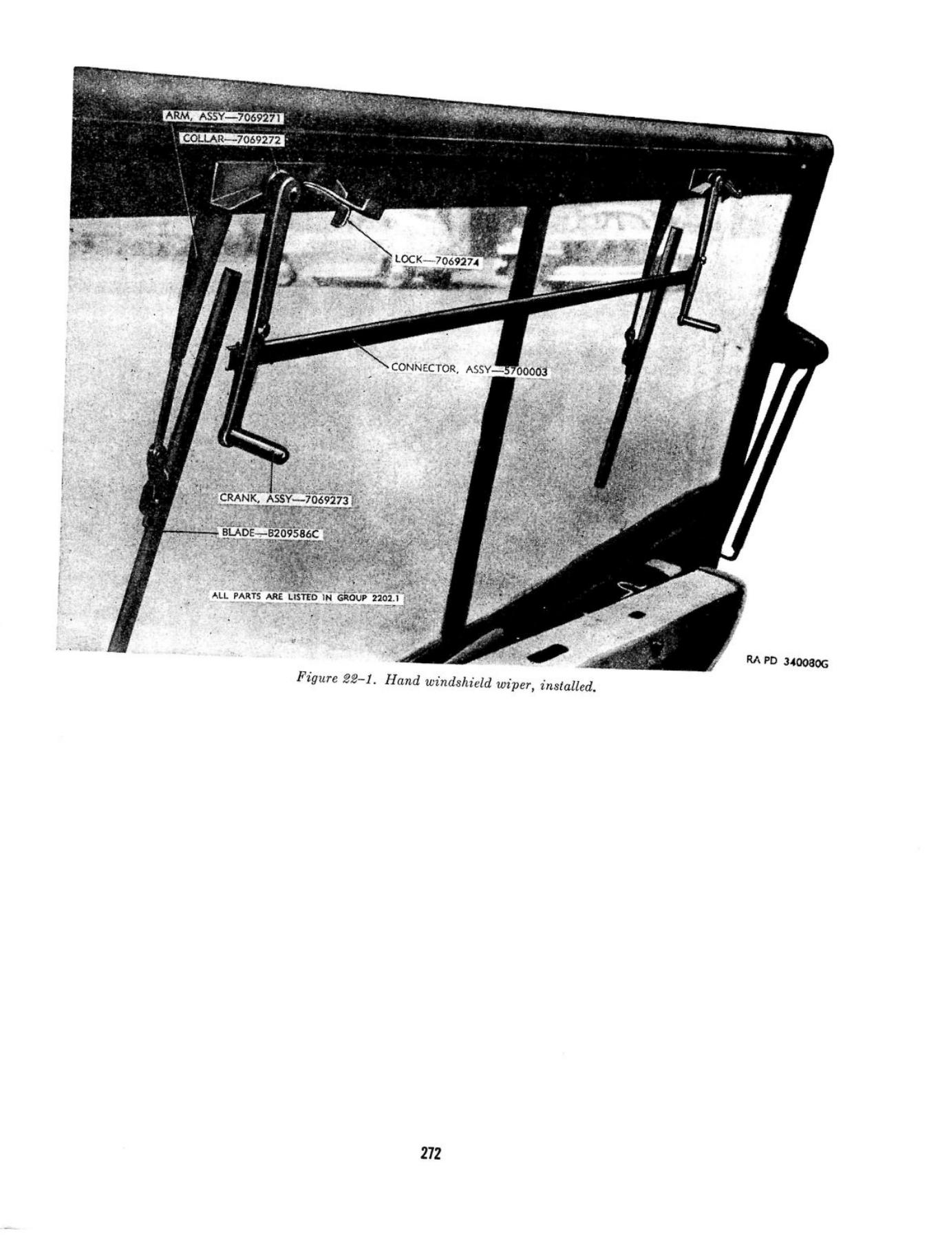 Manual Windshield Wiper - Original ORD 9 G503 Drawing with Parts Markings
