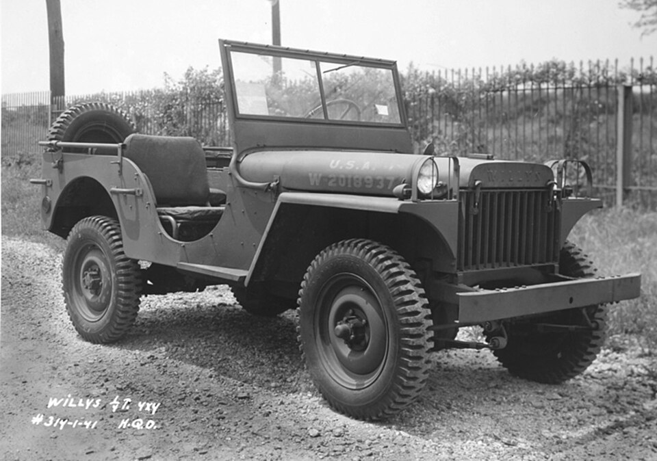Willys MA in archive photo, left front view