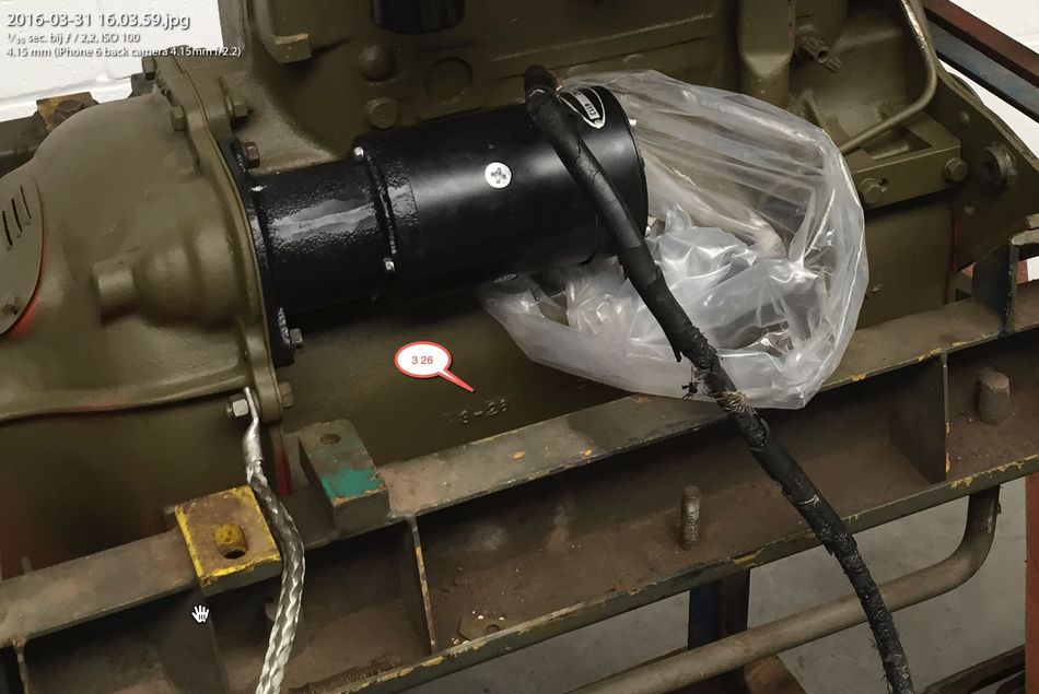 Datum na prirubnici Willys bloka