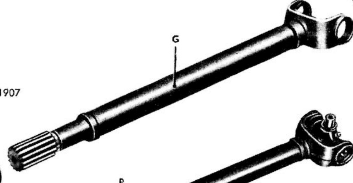 A1428 · G · front gimbal tube with fork