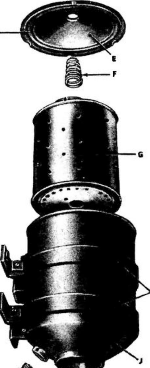 A 1230 · Original parts of the filter assembly