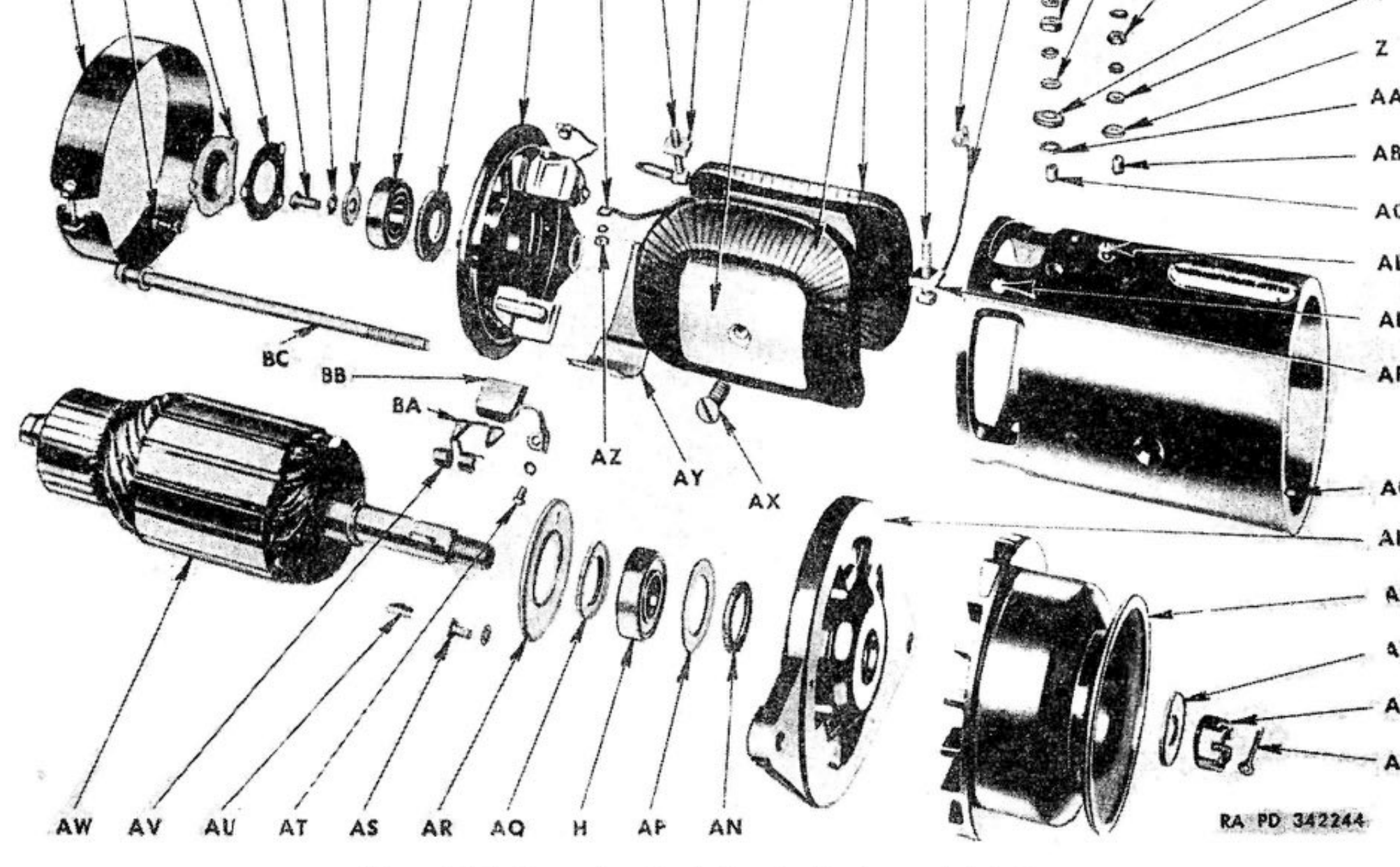 A 5992 · 06-1 · generator, disassembled assembly