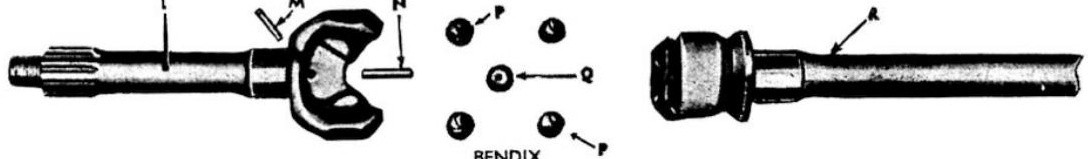 Front Left Bendix Axle Shaft