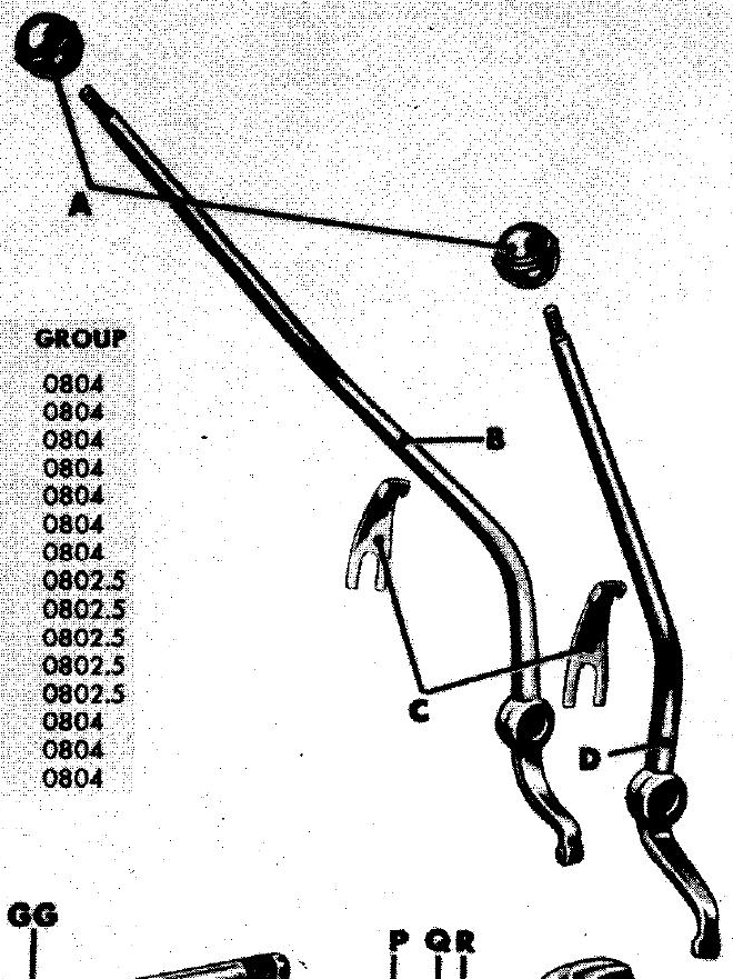 Shift Lever Front Drive 3 Speed