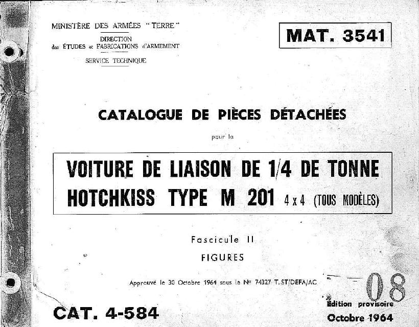 Cover: HOTCHKISS M201 MAT3541 2