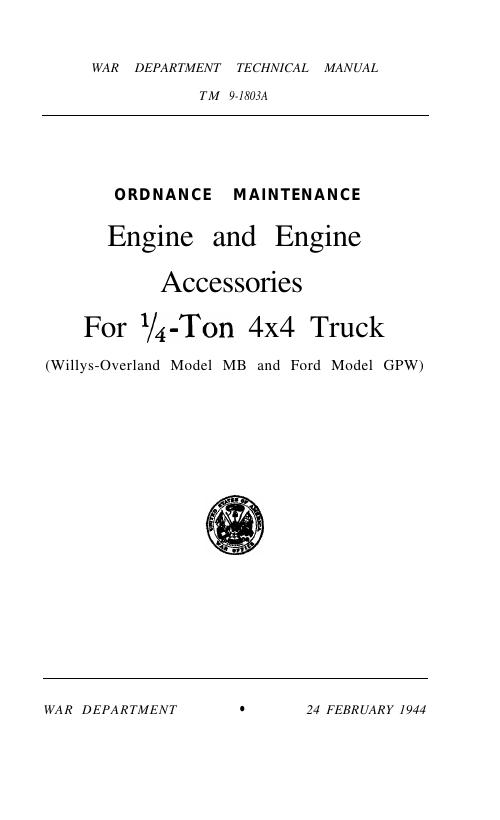 Cover: TM9-1803A