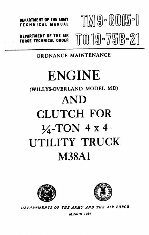 Cover: TM9-8015-1