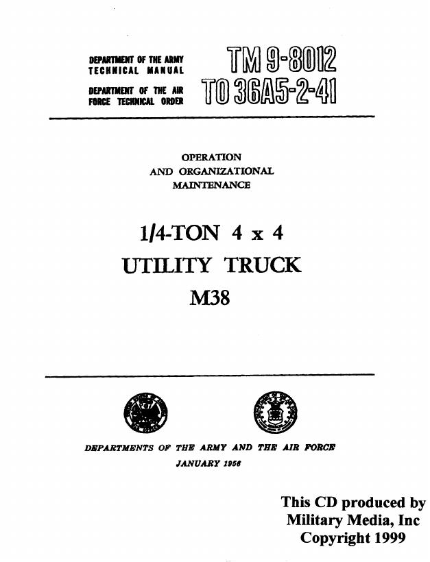 Cover: TM9-8012