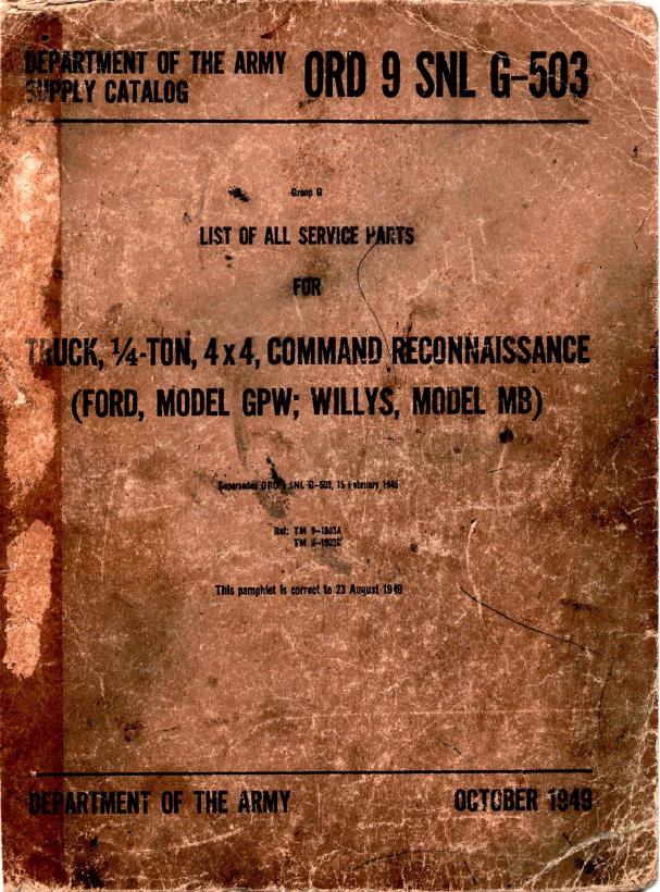 Cover: G503 ORD9 1949 Edition rotated searchable