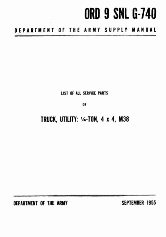 Cover: ORD SNL G-740